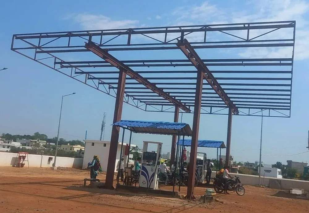 Forecourt Canopy · Steel Frame · HPCL Retail Outlet